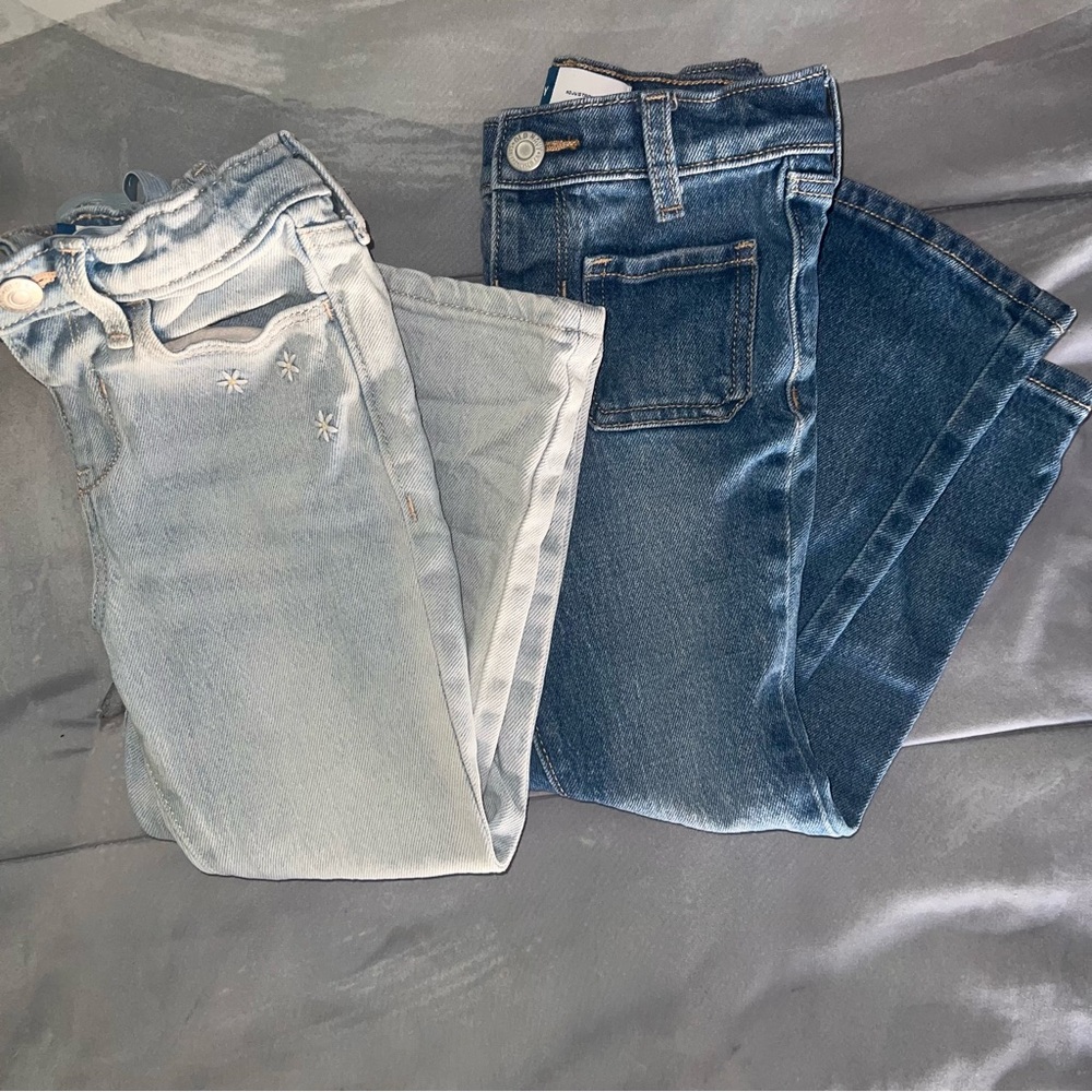 Stylish Blue Flare Denim Toddler Jeans